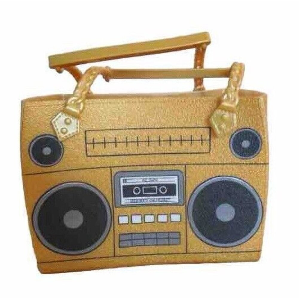 LOL Surprise Ooh La La Baby Surprise Boombox Purse MGA Entertainment Gold Bag